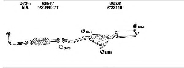 WALKER AR16008 Exhaust System